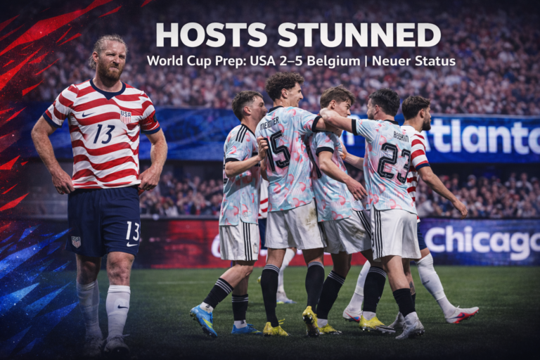 How Belgium Win Over USA Raises World Cup Questions for Hosts