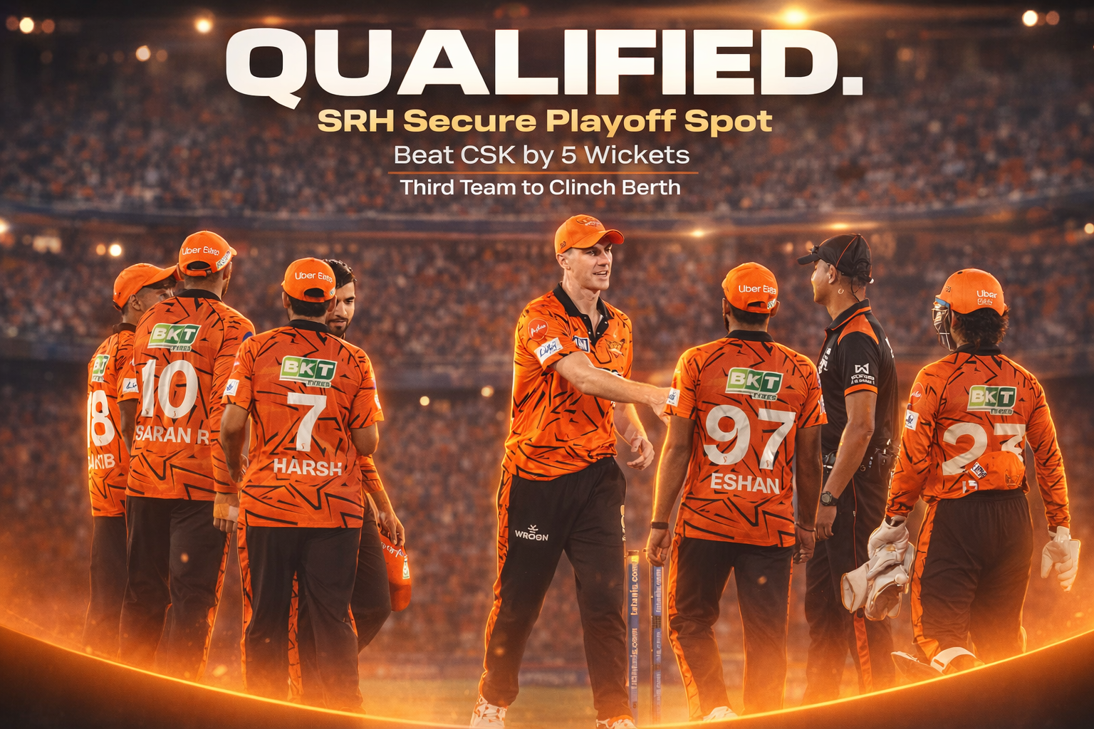 SRH Storm Into IPL Playoffs After Dominant CSK Win