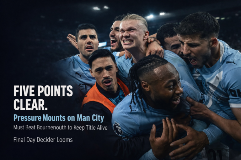 Arsenal Move Five Points Clear as City Face Pressure