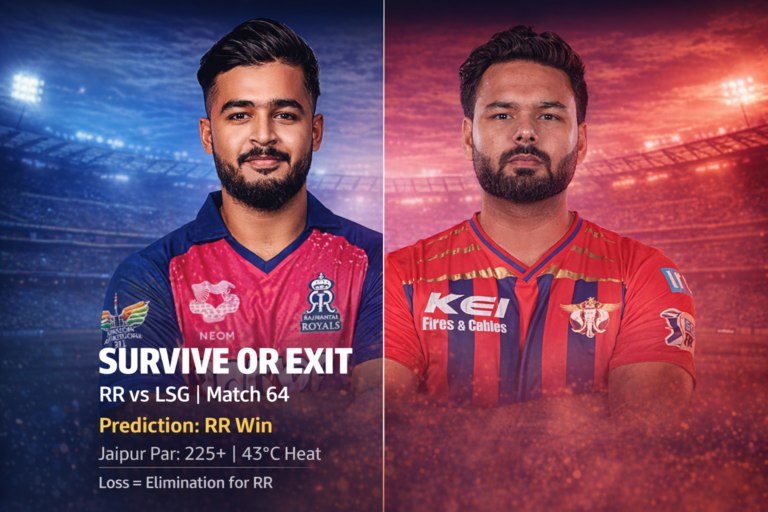 RR vs LSG Set for High-Pressure IPL Clash in Jaipur
