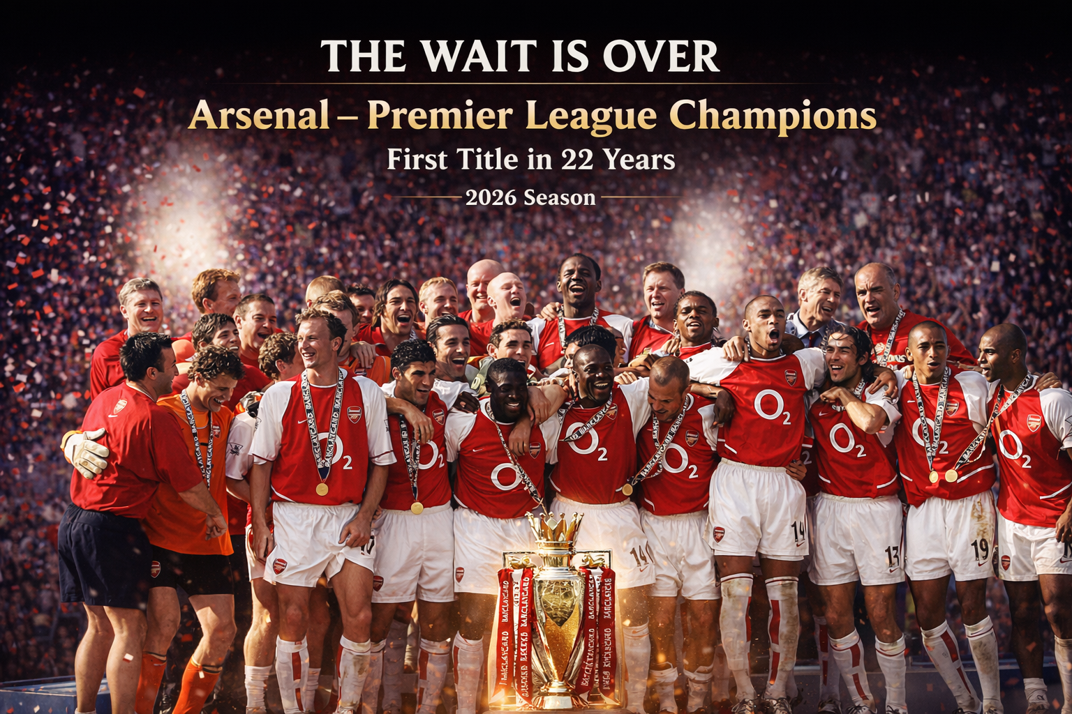 Arsenal Crown Premier League Champions After City Slip