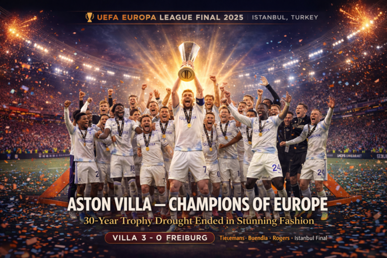 Aston Villa Crush Freiburg to End 30-Year Trophy Wait