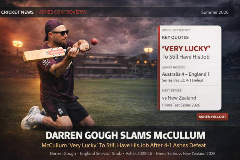Darren Gough Fires Warning at McCullum After Ashes Collapse
