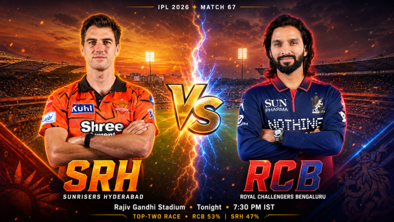 RCB and SRH Set for Explosive Top-Two Battle in Hyderabad