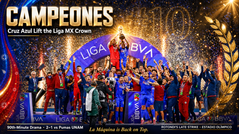 Cruz Azul Seal Liga MX Title with Dramatic 90th-Minute Winner