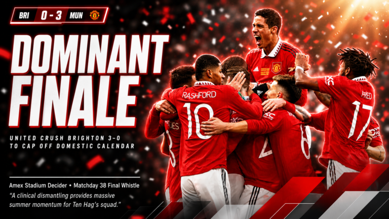 Manchester United Crush Brighton to Finish Season in Style