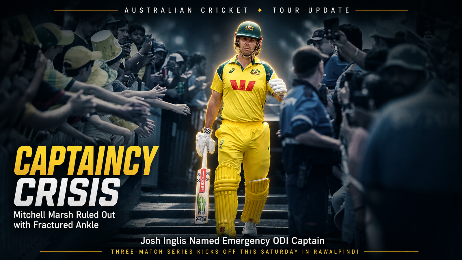 Mitchell Marsh Ruled Out as Australia Faces Captaincy Crisis