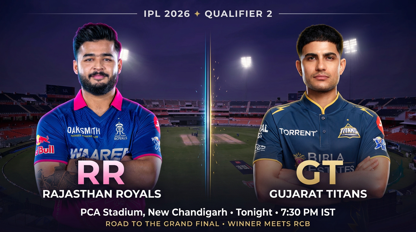 GT vs RR Qualifier 2 Set for Explosive IPL Final Showdown Battle
