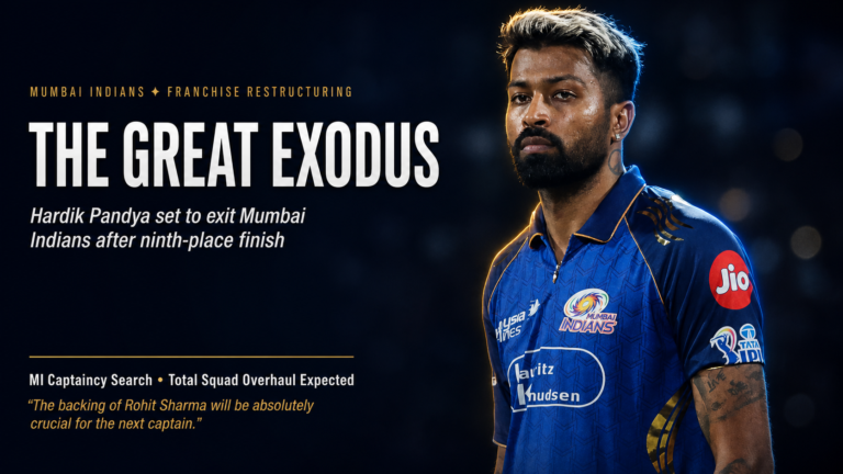 Hardik Pandya Set to Quit Mumbai Indians After Disastrous Season