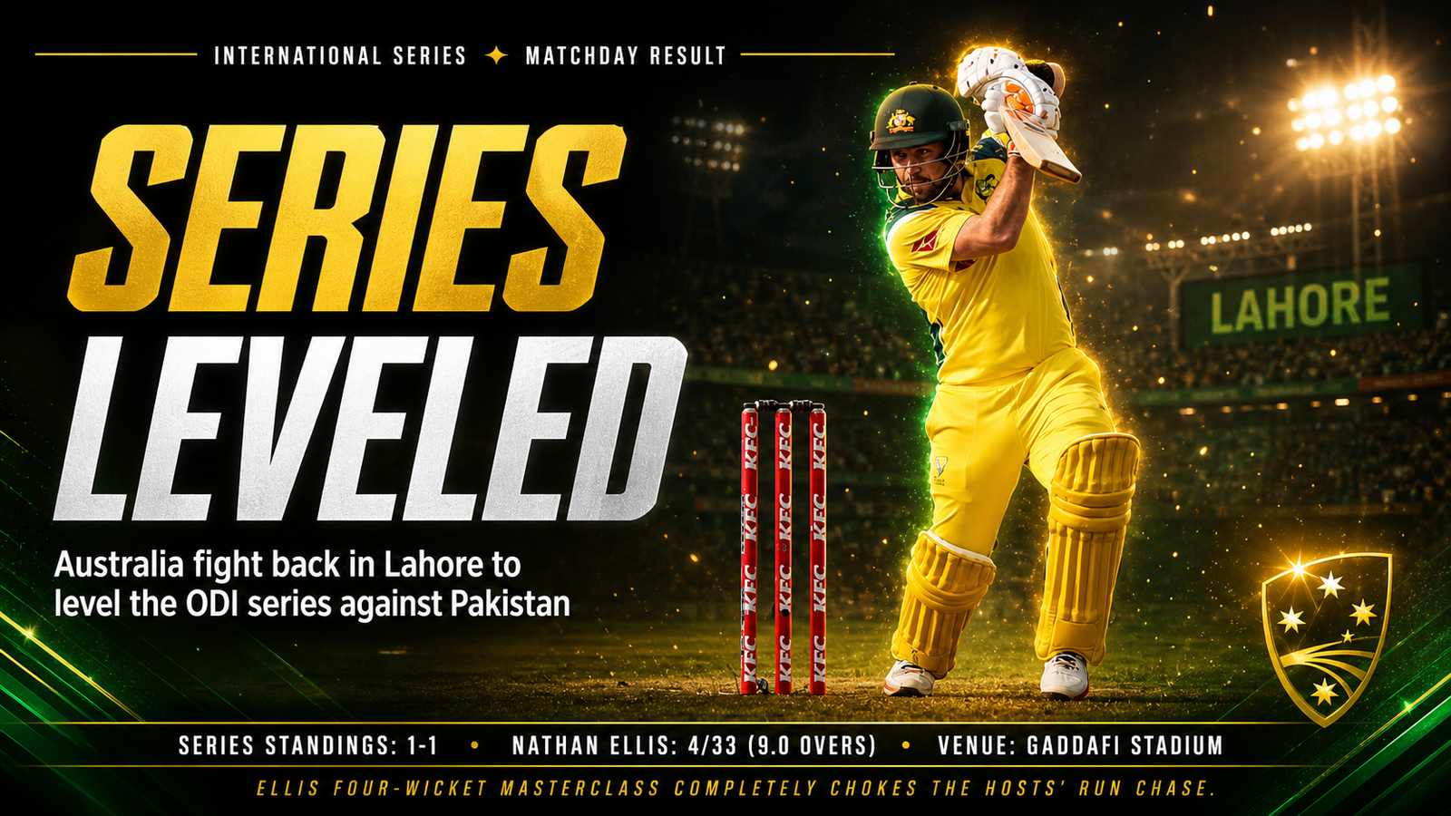 Nathan Ellis Pakistan ODI