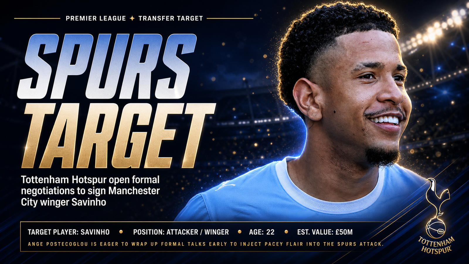 Tottenham Savinho transfer