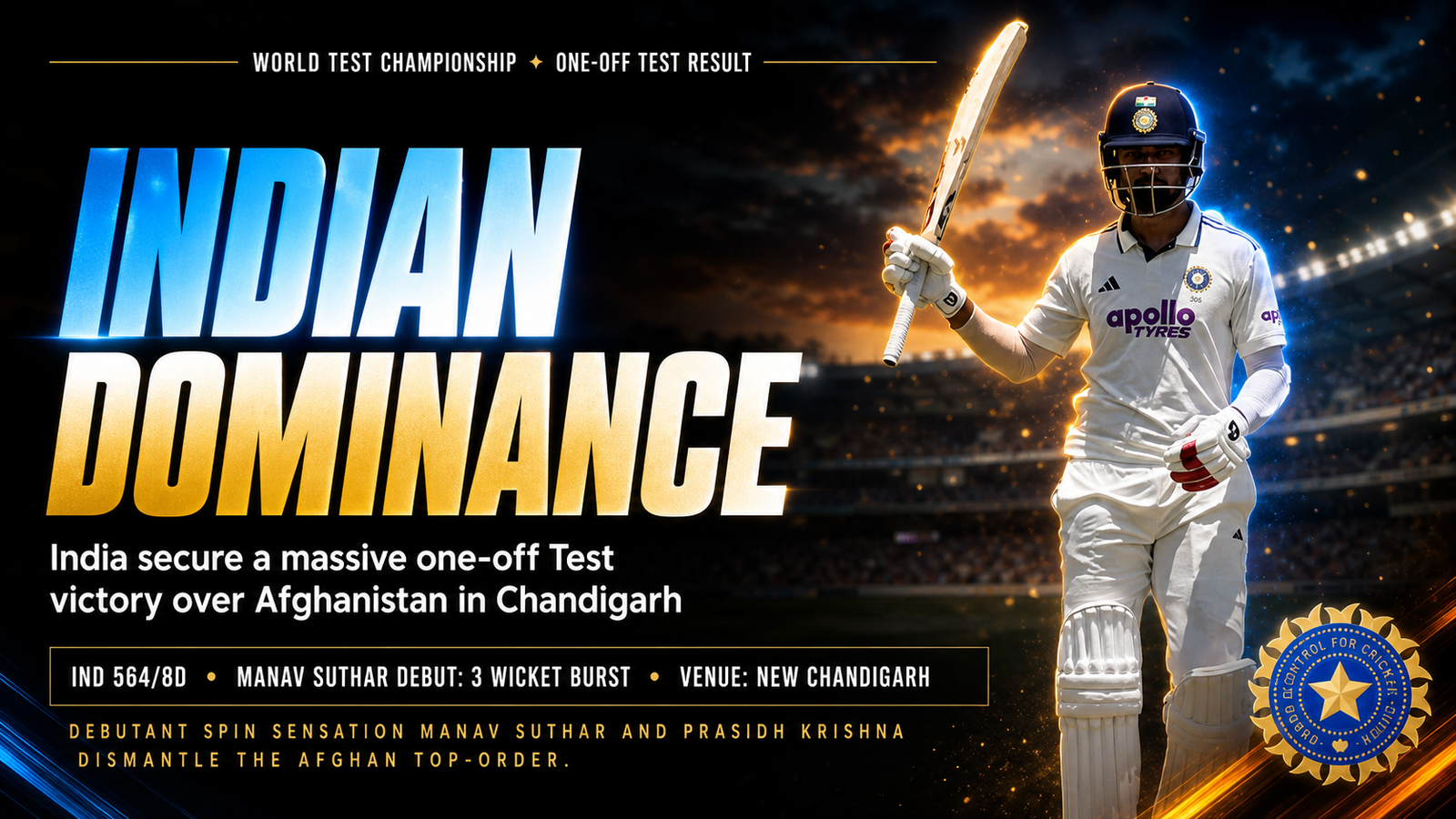 India vs Afghanistan Test