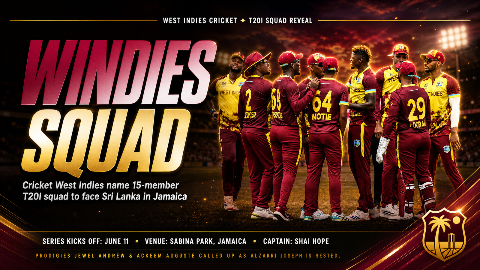 West Indies T20 squad