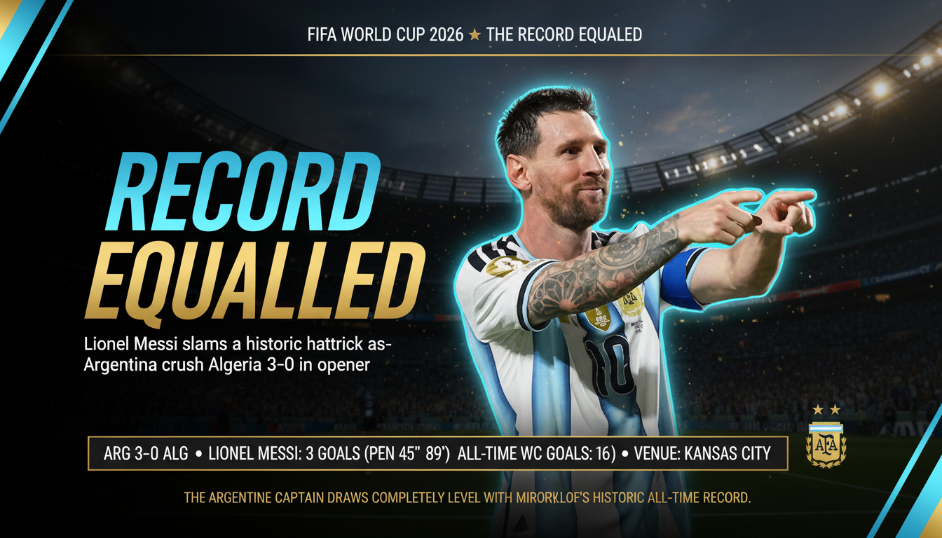 Lionel Messi World Cup hat-trick