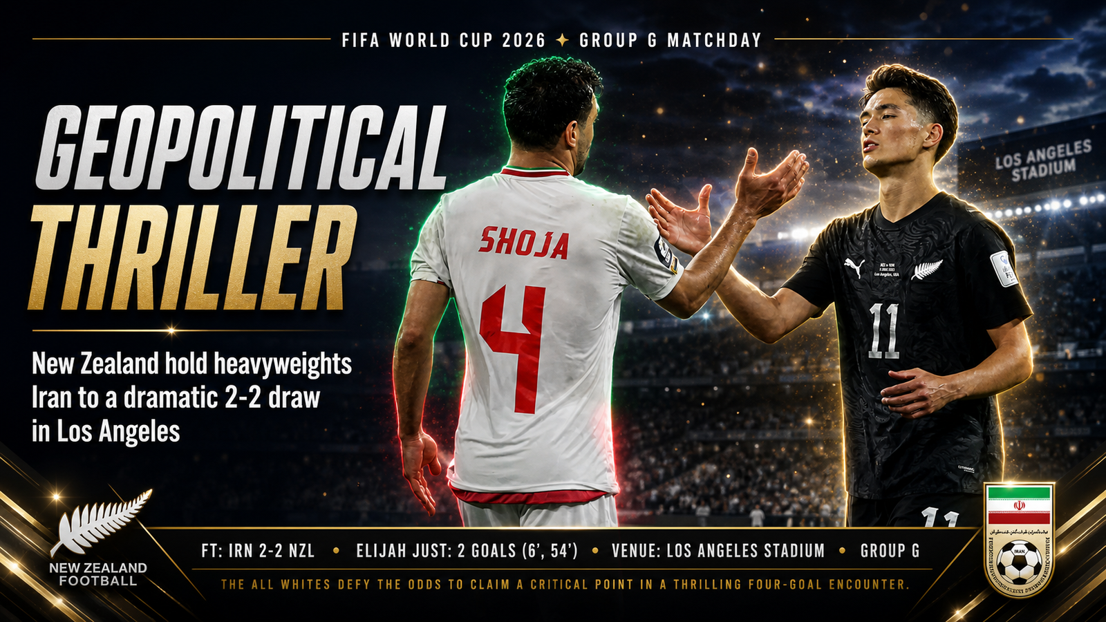 Iran vs New Zealand World Cup