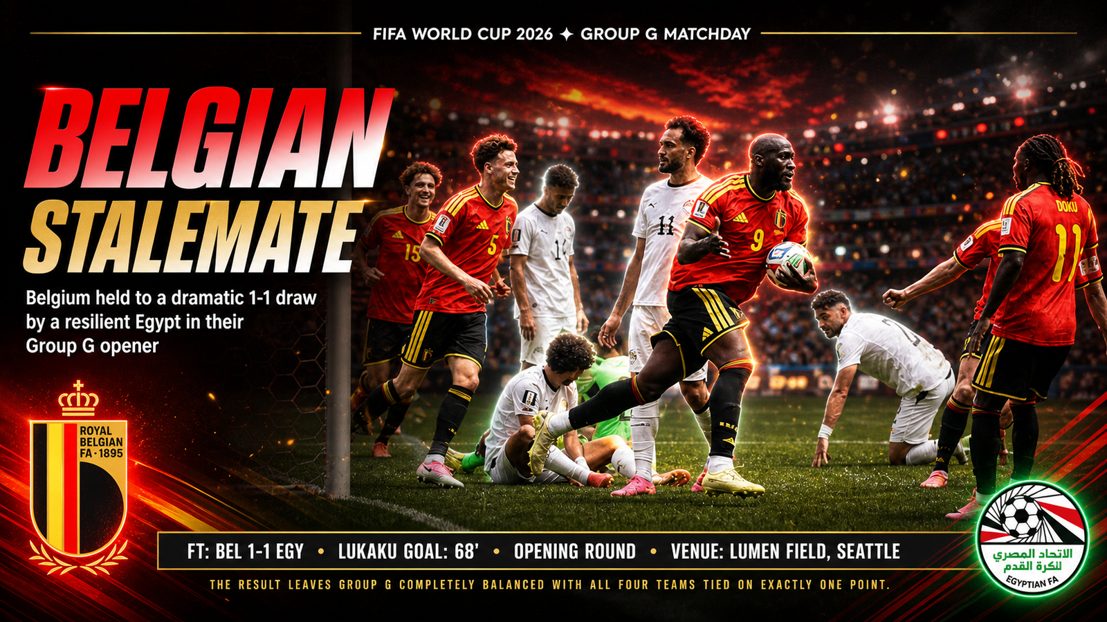 Belgium vs Egypt World Cup