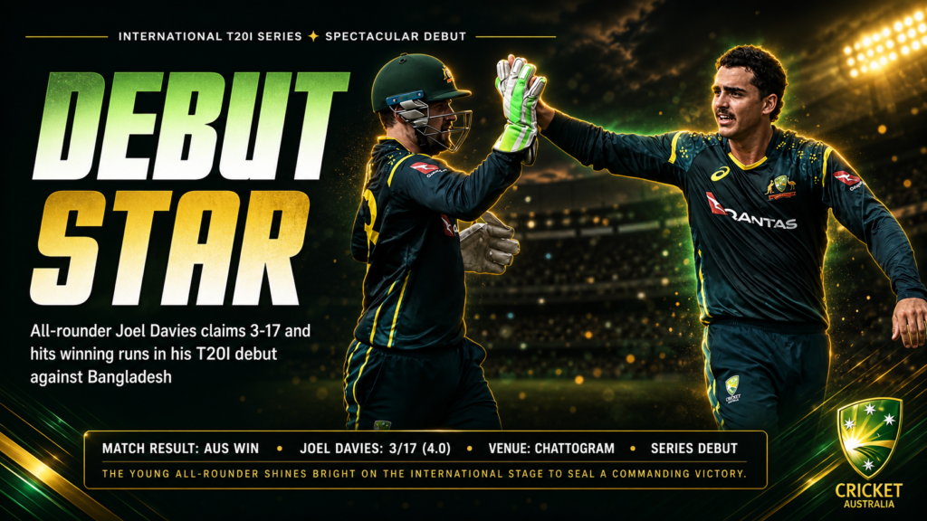 Joel Davies T20I Debut