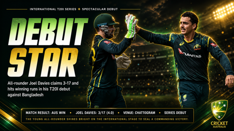 Joel Davies T20I Debut