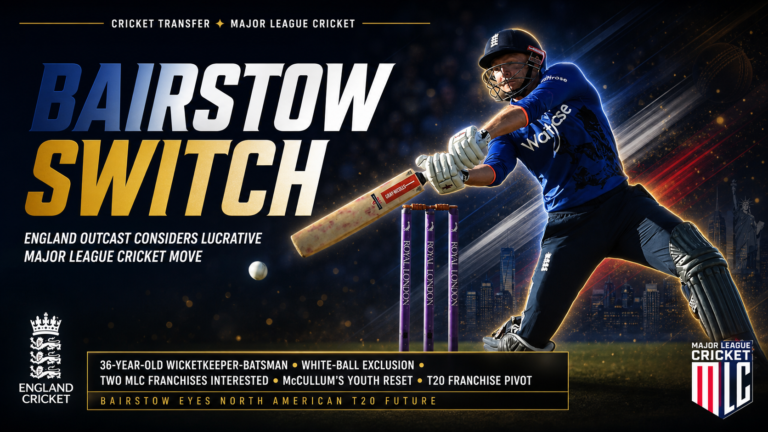 Jonny Bairstow Major League Cricket