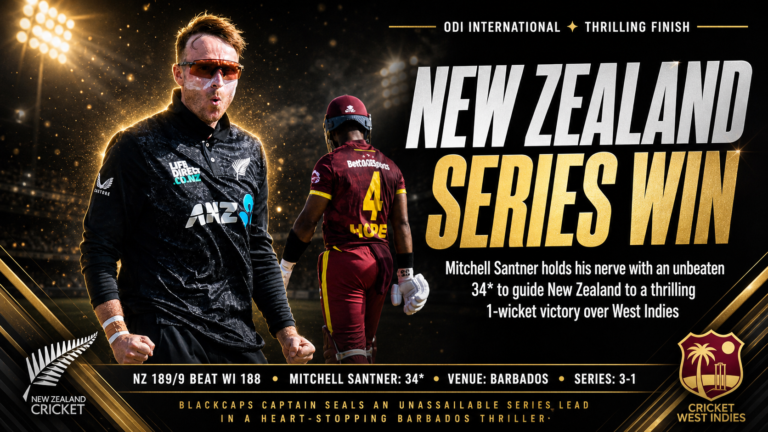 New Zealand vs West Indies ODI