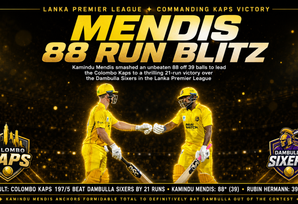 Kamindu Mendis 88 Colombo Kaps