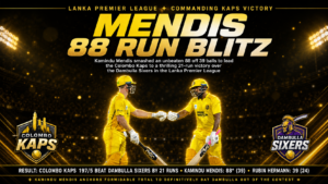 Kamindu Mendis 88 Colombo Kaps