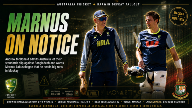Andrew McDonald Australia standards slip