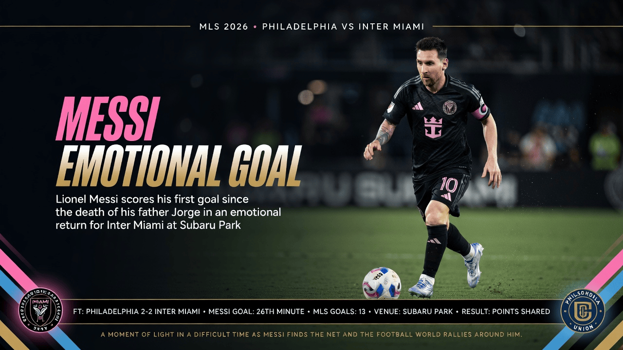 Messi first goal Jorge death