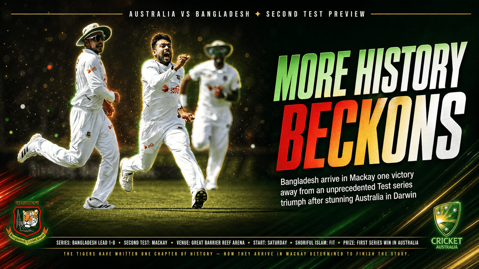 Bangladesh second Test Mackay