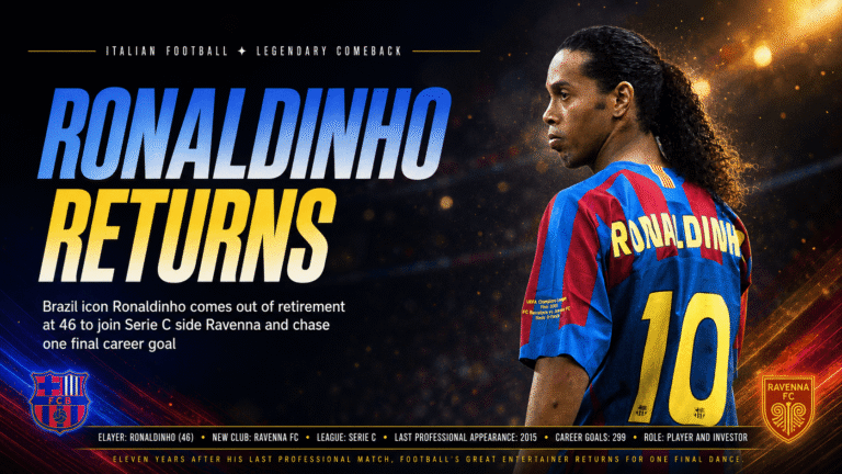 Ronaldinho Ravenna return