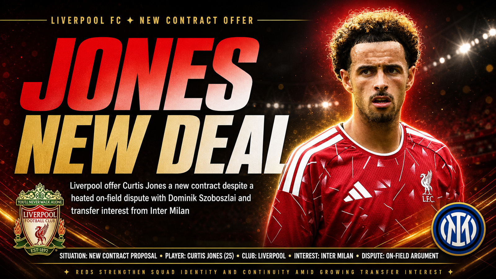 Curtis Jones new contract Liverpool