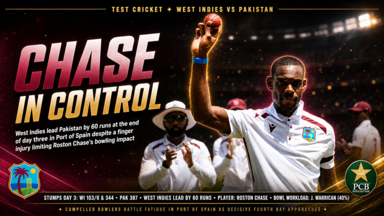 West Indies Pakistan second Test day three