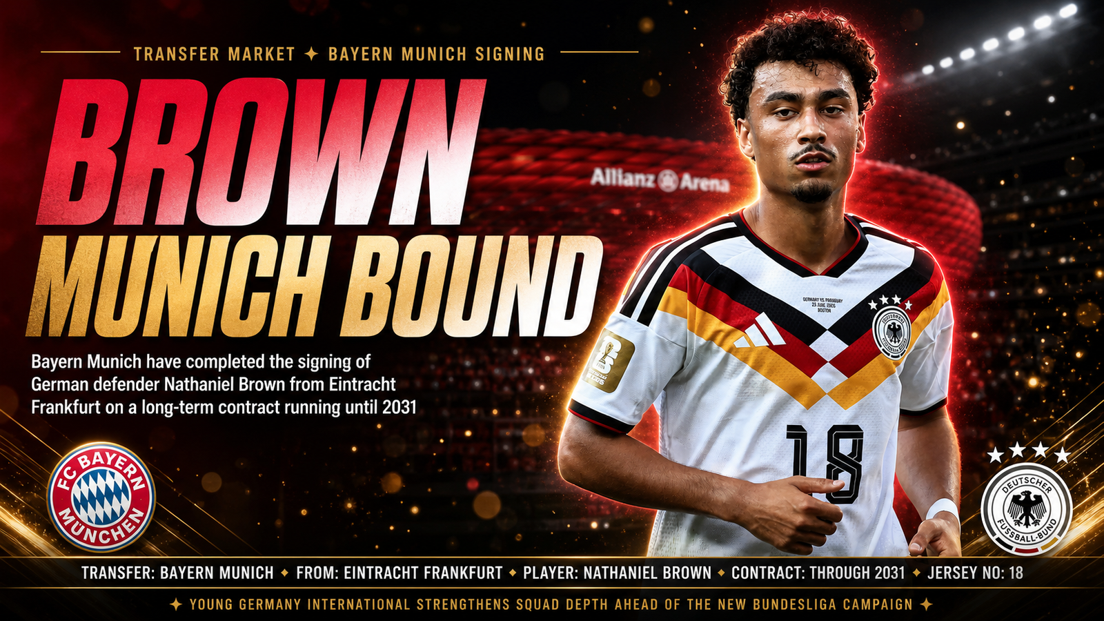 Bayern Munich Nathaniel Brown transfer