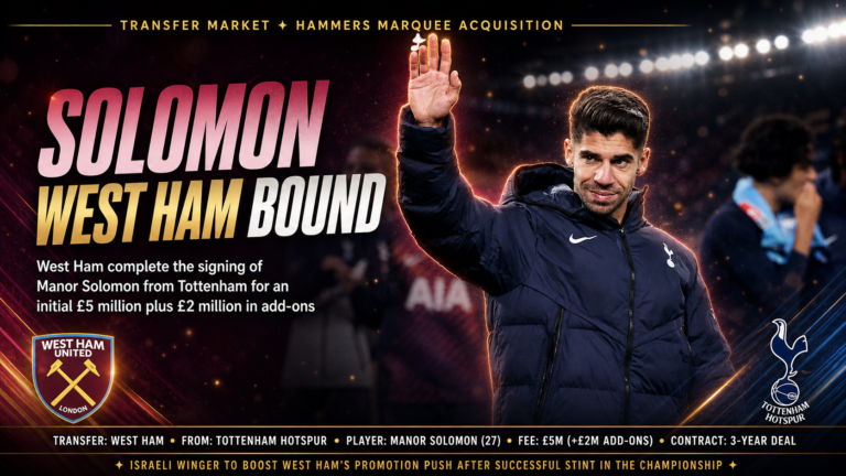 Manor Solomon West Ham Tottenham transfer