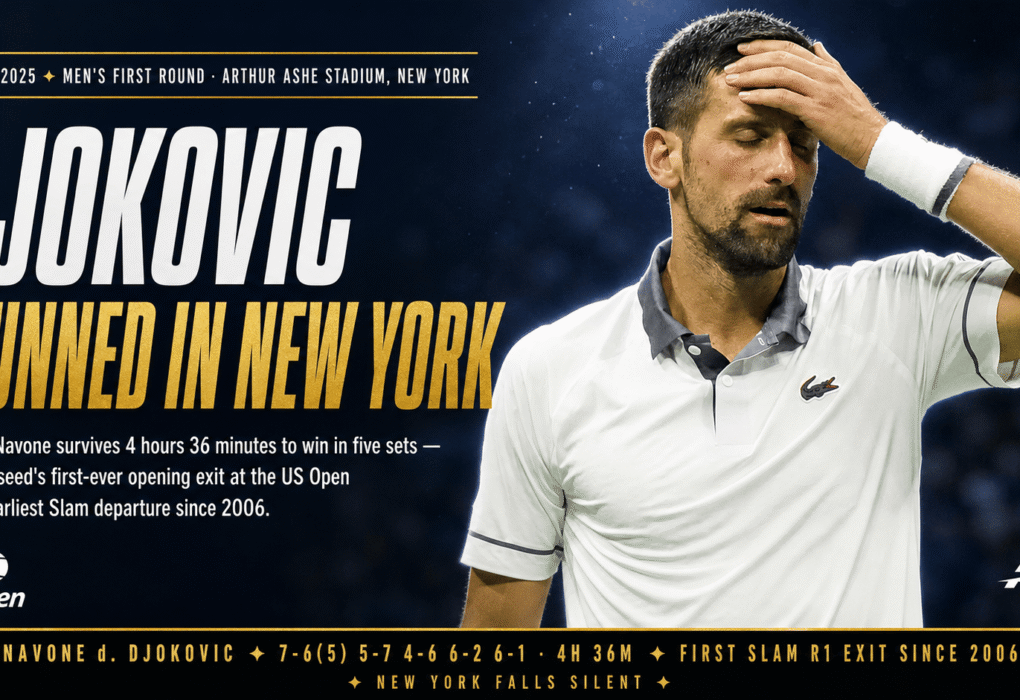 Djokovic US Open first round loss